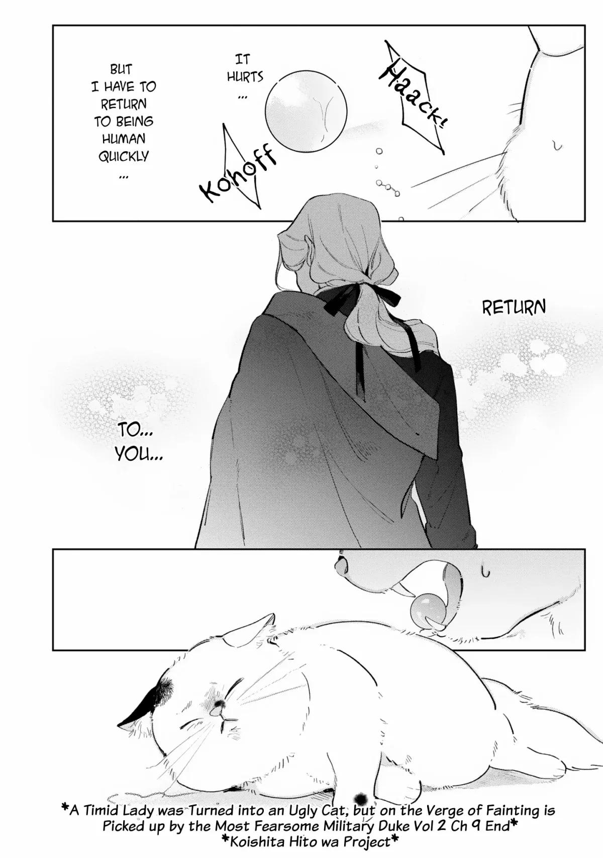 A Timid Lady was Turned into an Ugly Cat, but on the Verge of Fainting is  Picked up by the Most Fearsome Military Duke Chapter 9 page 31 - 