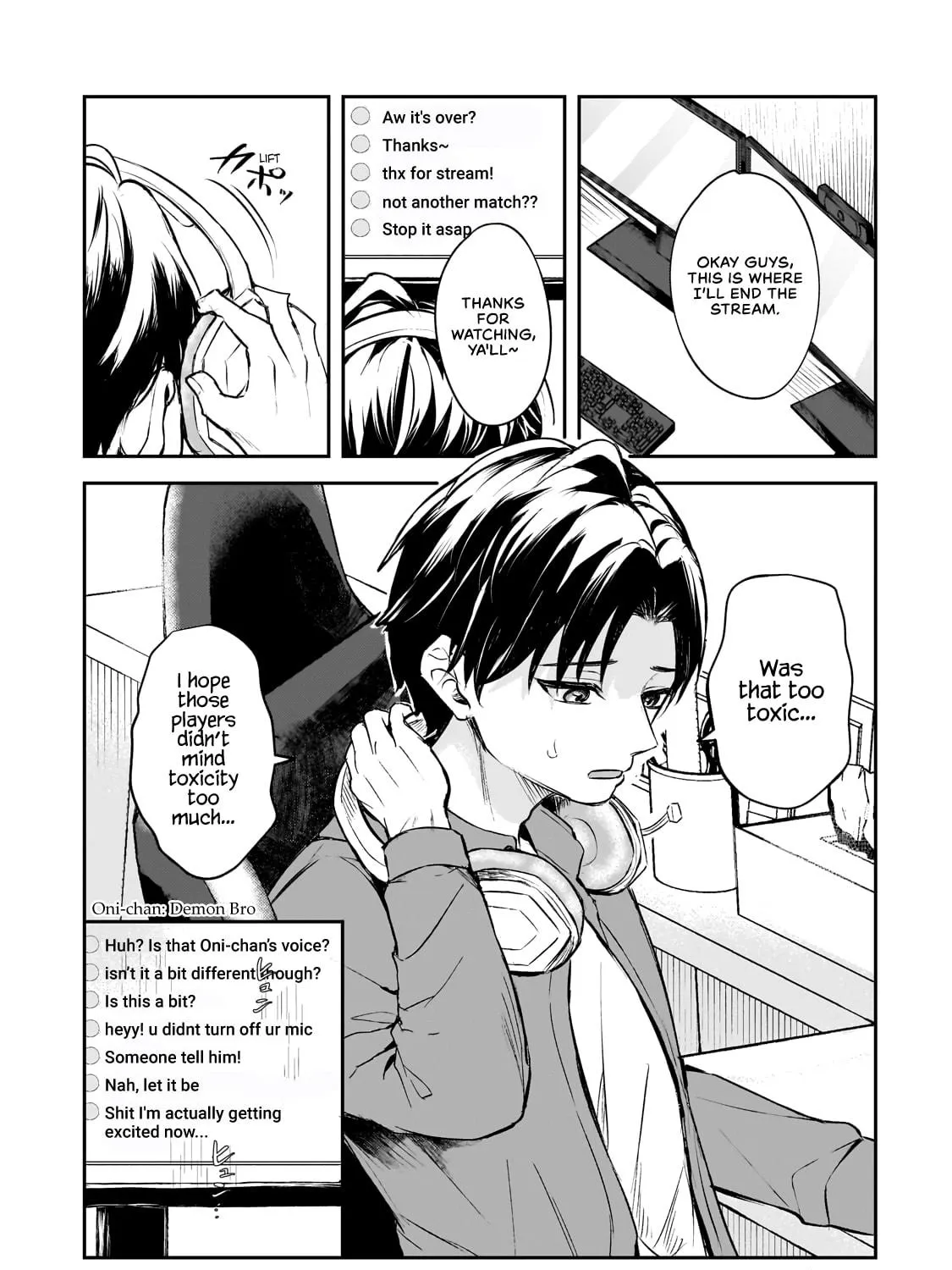A Toxic 20-Year-Old Game Streamer Accidentally Reveals His Nice Personality Because He Forgot to End the Stream Chapter 1 page 11 - 