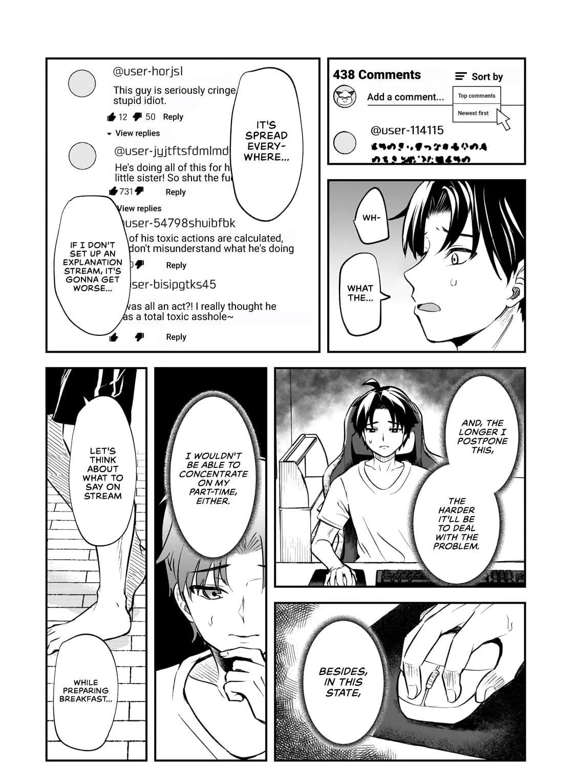 A Toxic 20-Year-Old Game Streamer Accidentally Reveals His Nice Personality Because He Forgot to End the Stream Chapter 1 page 49 - 