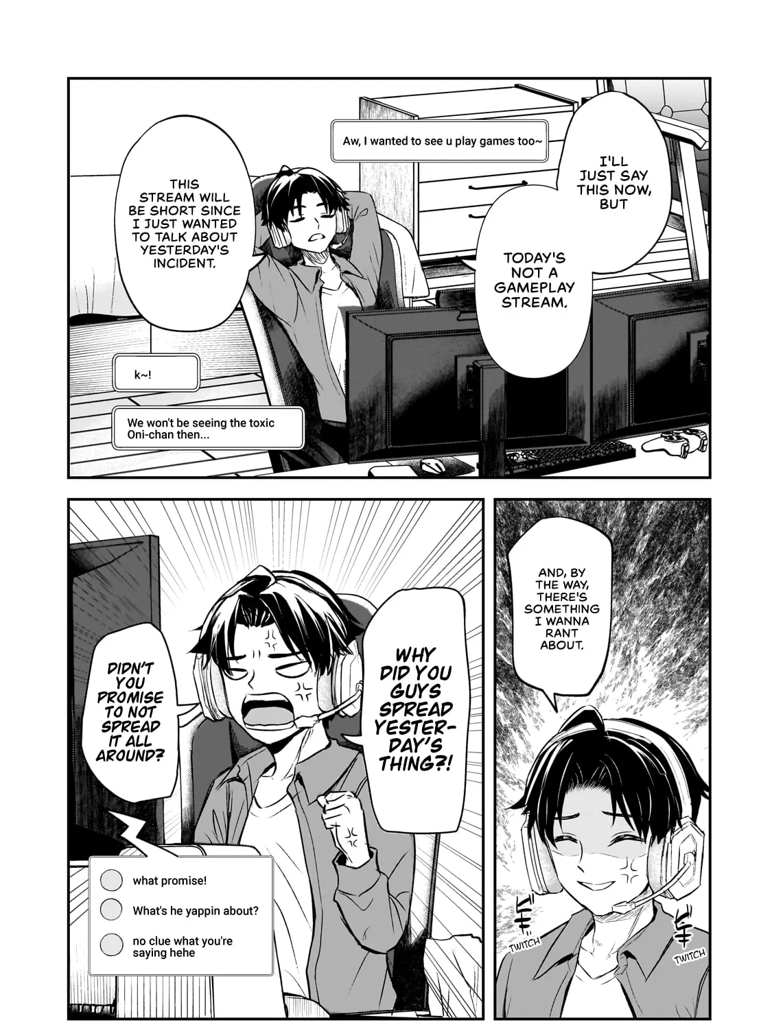 A Toxic 20-Year-Old Game Streamer Accidentally Reveals His Nice Personality Because He Forgot to End the Stream Chapter 1 page 63 - 