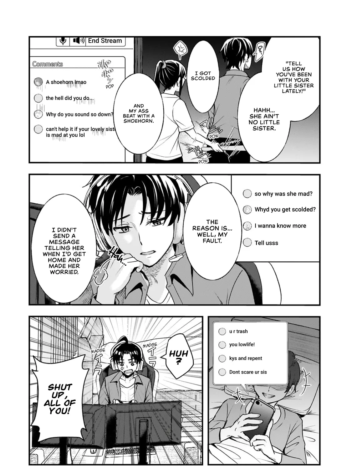 A Toxic 20-Year-Old Game Streamer Accidentally Reveals His Nice Personality Because He Forgot to End the Stream Chapter 6.2 page 3 - 