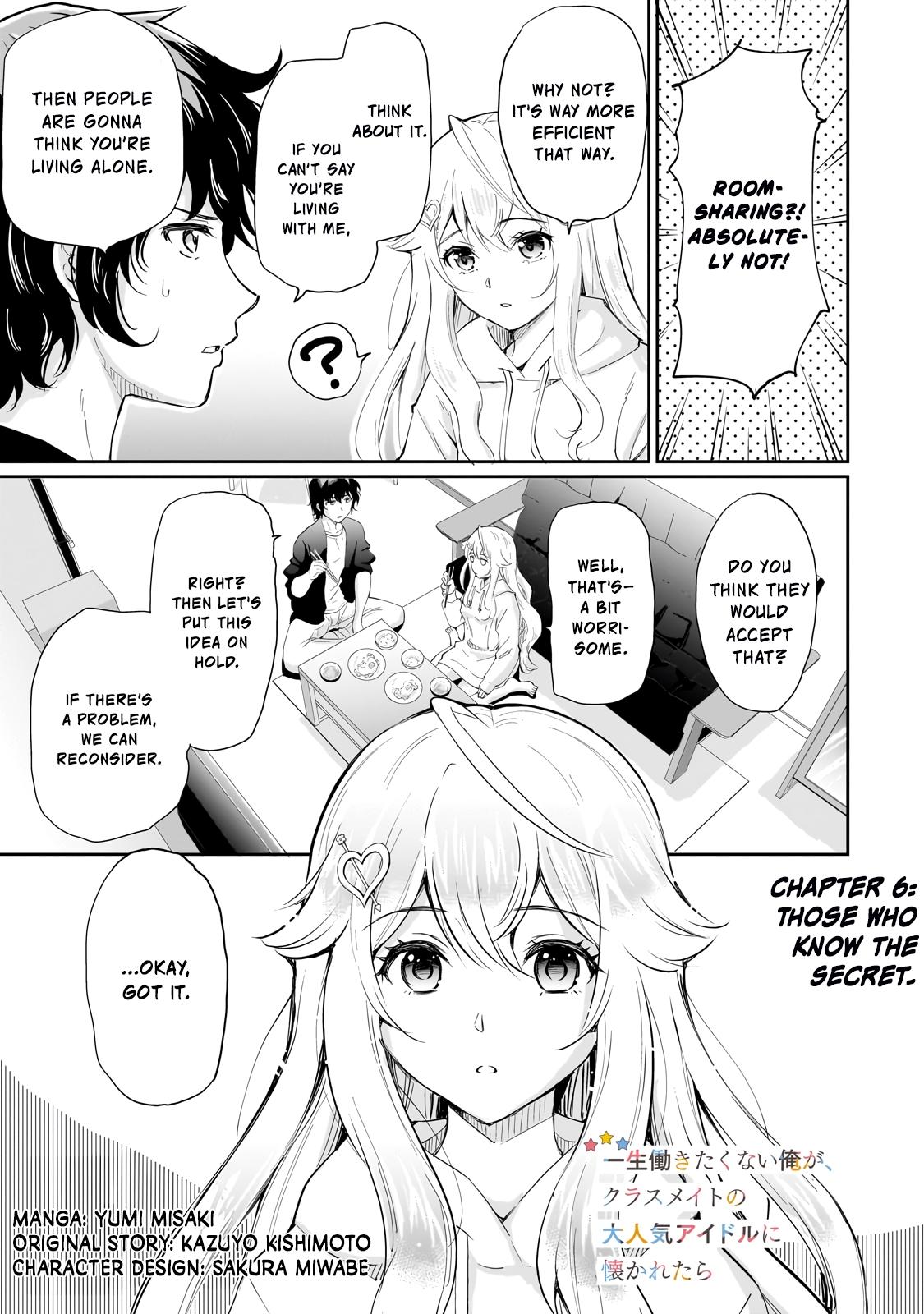 A Very Popular Idol Classmate has Taken a Liking to Me, a Person Who doesn’t Want to Work for my Whole Life Chapter 6 page 1 - 