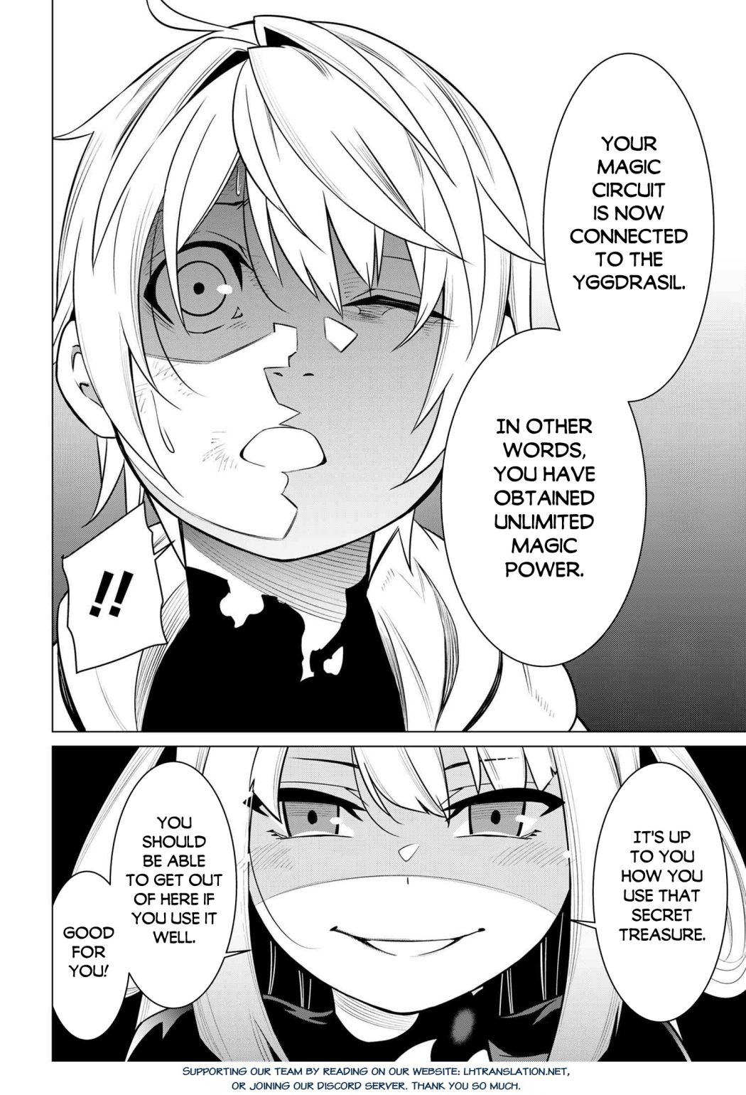 A White Mage Who Was Exiled After Being Handed a Knife in an SSS-Rank Dungeon: Due to the Curse of Yggdrasil, He Overcame His Weak Point, Lack of Magical Power, and Became the Strongest in the World Chapter 1 page 56 - 