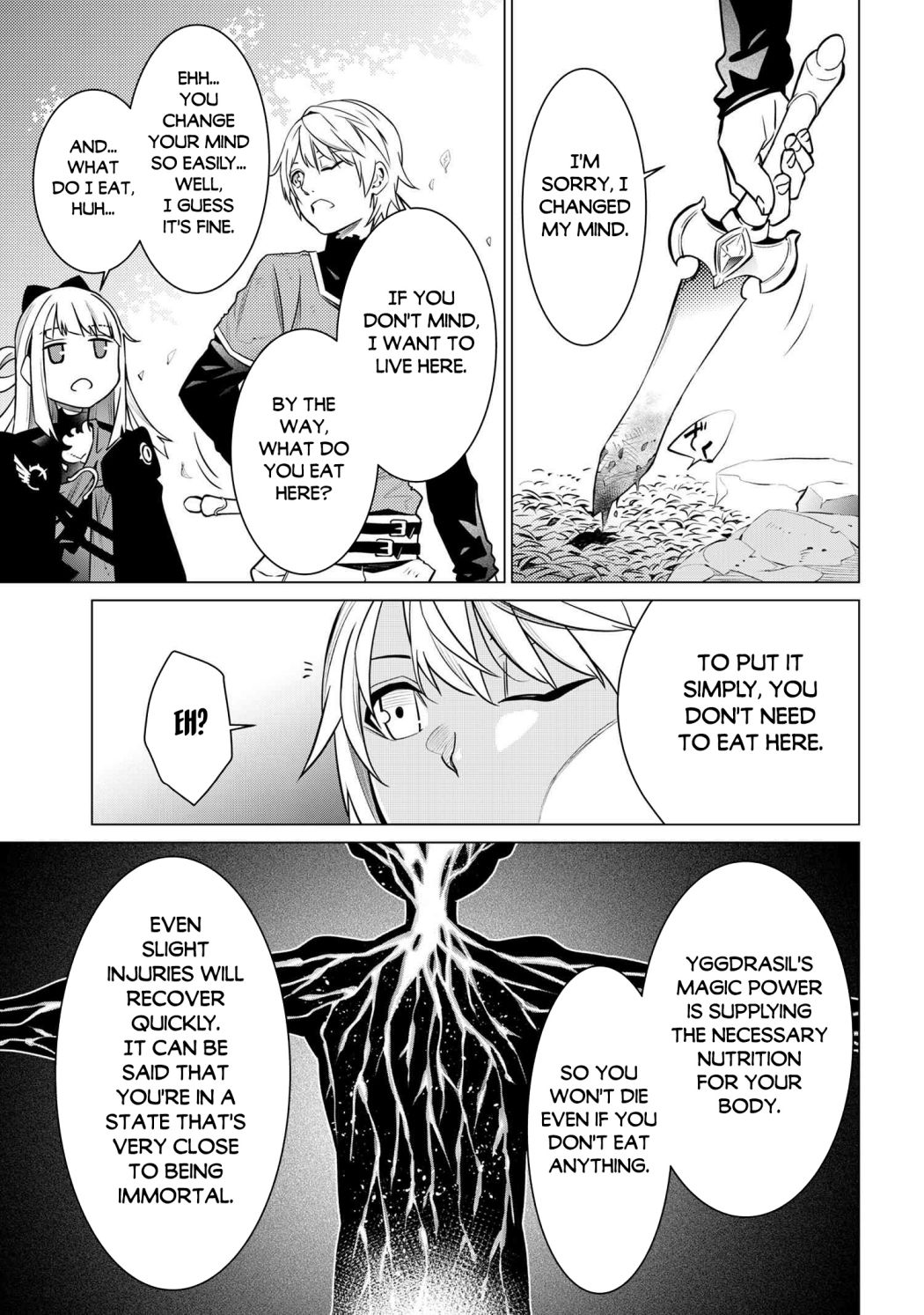 A White Mage Who Was Exiled After Being Handed a Knife in an SSS-Rank Dungeon: Due to the Curse of Yggdrasil, He Overcame His Weak Point, Lack of Magical Power, and Became the Strongest in the World Chapter 2.1 page 18 - 