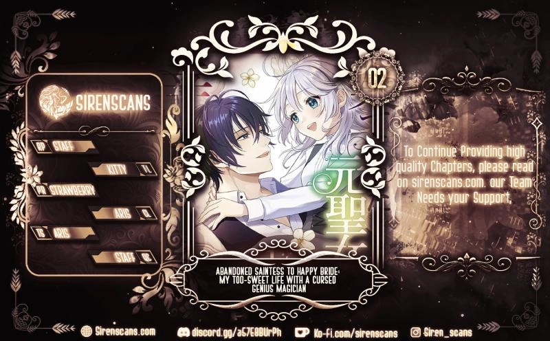 Abandoned Saintess to Happy Bride: My Too-Sweet Life With a Cursed Genius Magician Chapter 2 page 1 - 