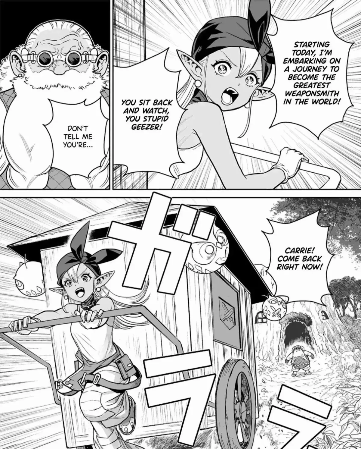 Abandoned ~Tsuyosugite Buki ga Kowareru Yuusha to Buki Shokunin no Elf~ Chapter 1 page 17 - 