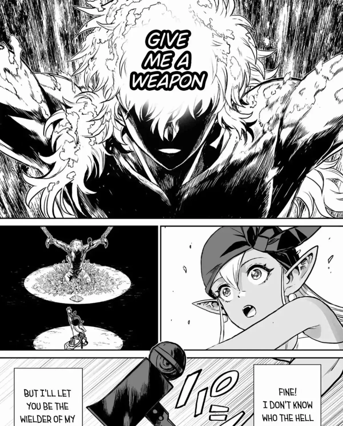 Abandoned ~Tsuyosugite Buki ga Kowareru Yuusha to Buki Shokunin no Elf~ Chapter 1 page 63 - 