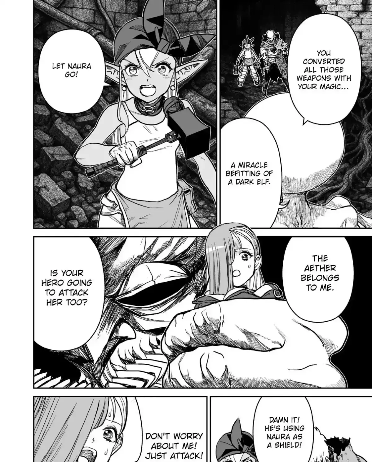 Abandoned ~Tsuyosugite Buki ga Kowareru Yuusha to Buki Shokunin no Elf~ Chapter 13 page 3 - 