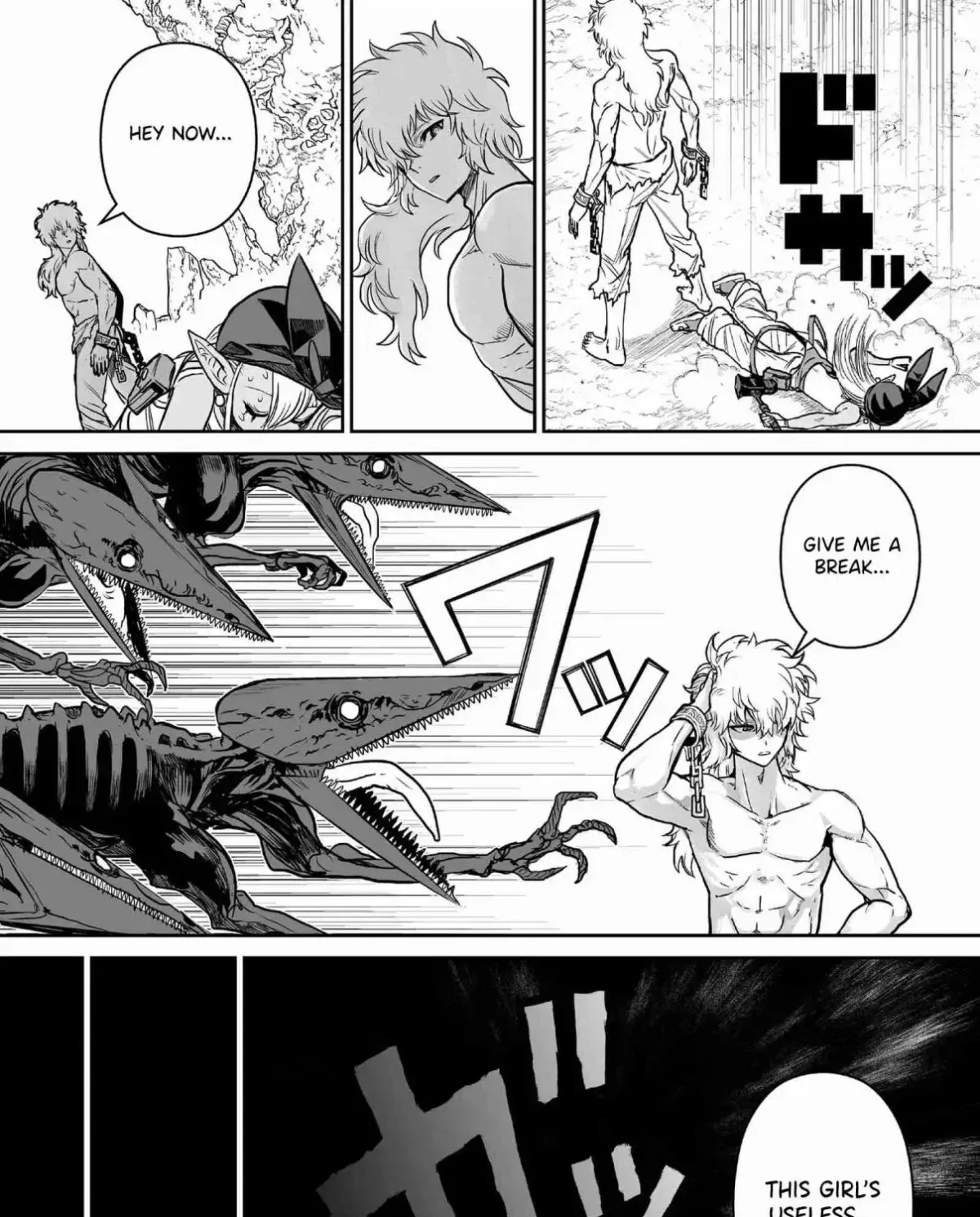 Abandoned ~Tsuyosugite Buki ga Kowareru Yuusha to Buki Shokunin no Elf~ Chapter 2 page 3 - 