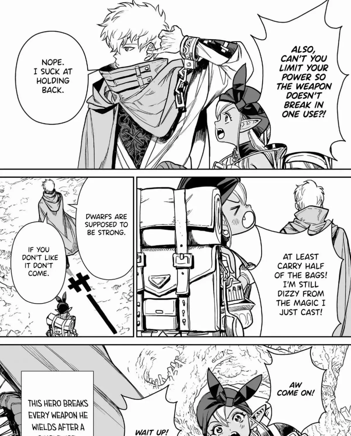 Abandoned ~Tsuyosugite Buki ga Kowareru Yuusha to Buki Shokunin no Elf~ Chapter 2 page 49 - 