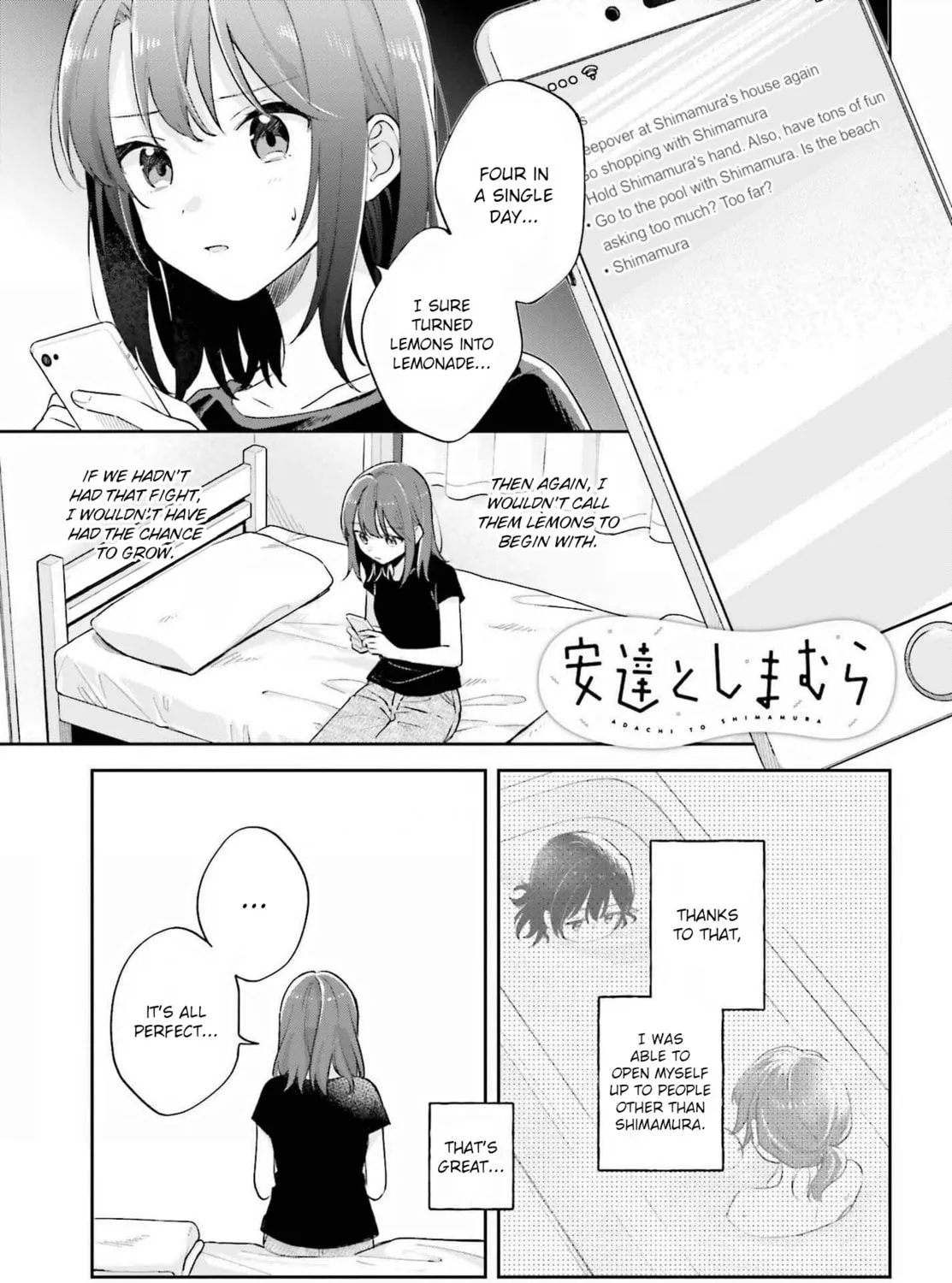 Adachi and Shimamura Chapter 33.1 page 1 - 