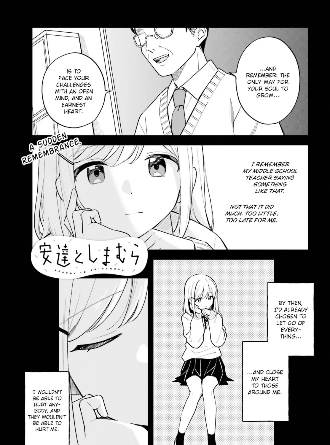 Adachi and Shimamura Chapter 35 page 1 - 