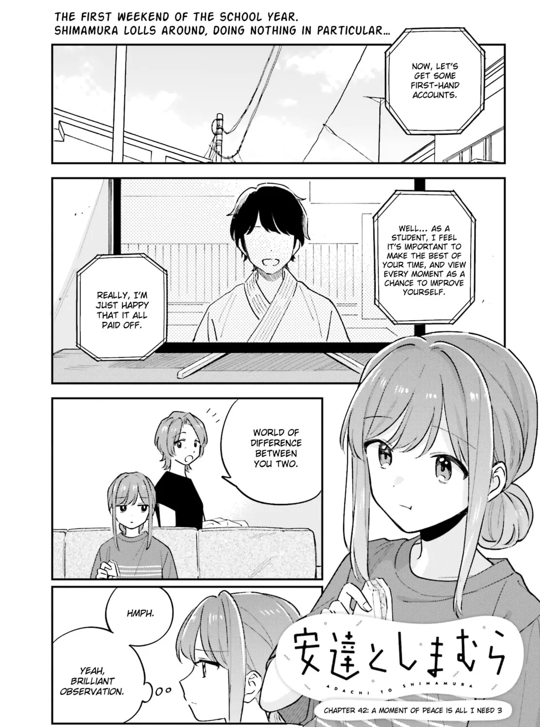 Adachi and Shimamura Chapter 40.3 page 1 - 