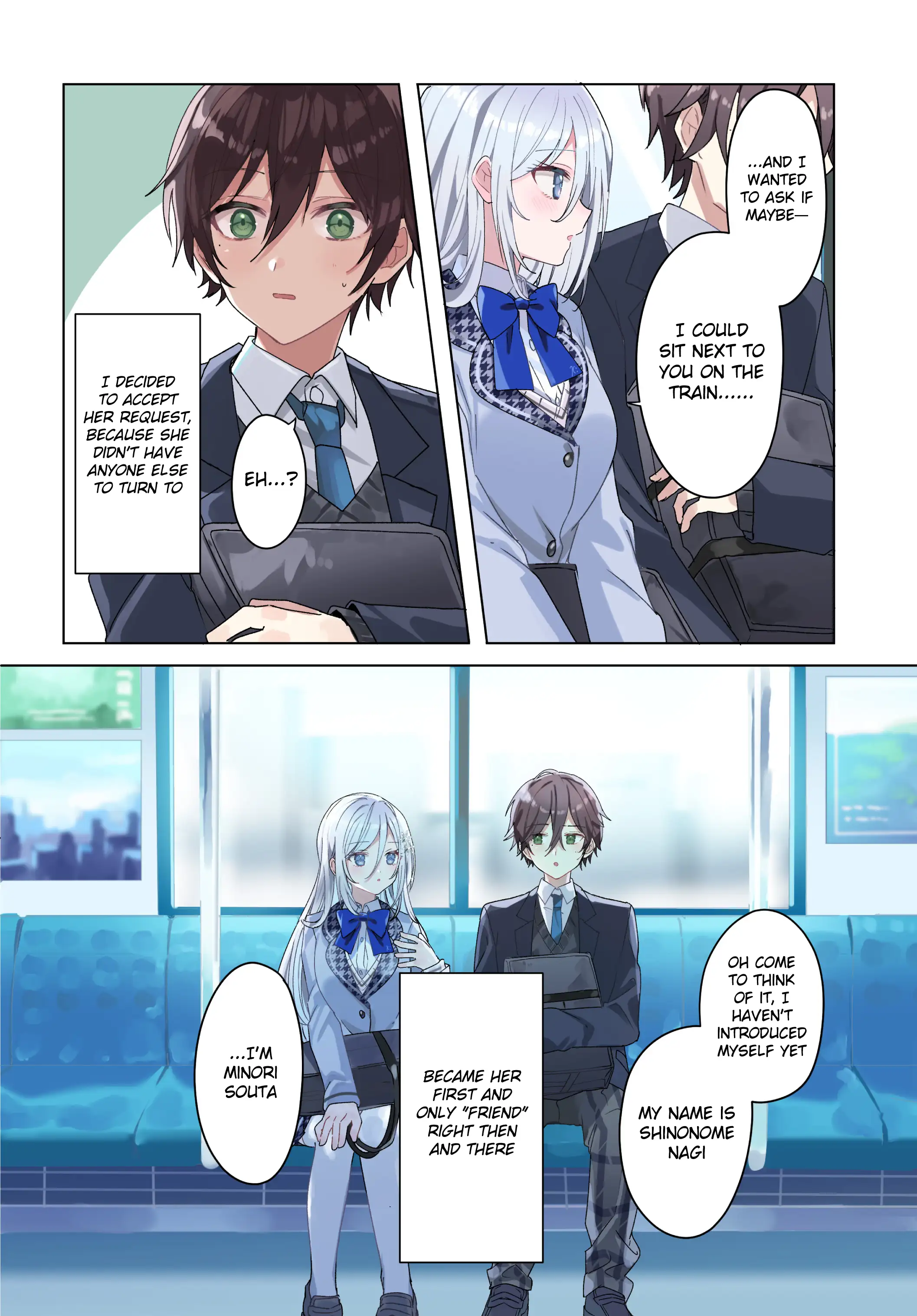 After helping “Ice Princess” from another school, I decided to start as a friend Chapter 0.1 page 4 - 