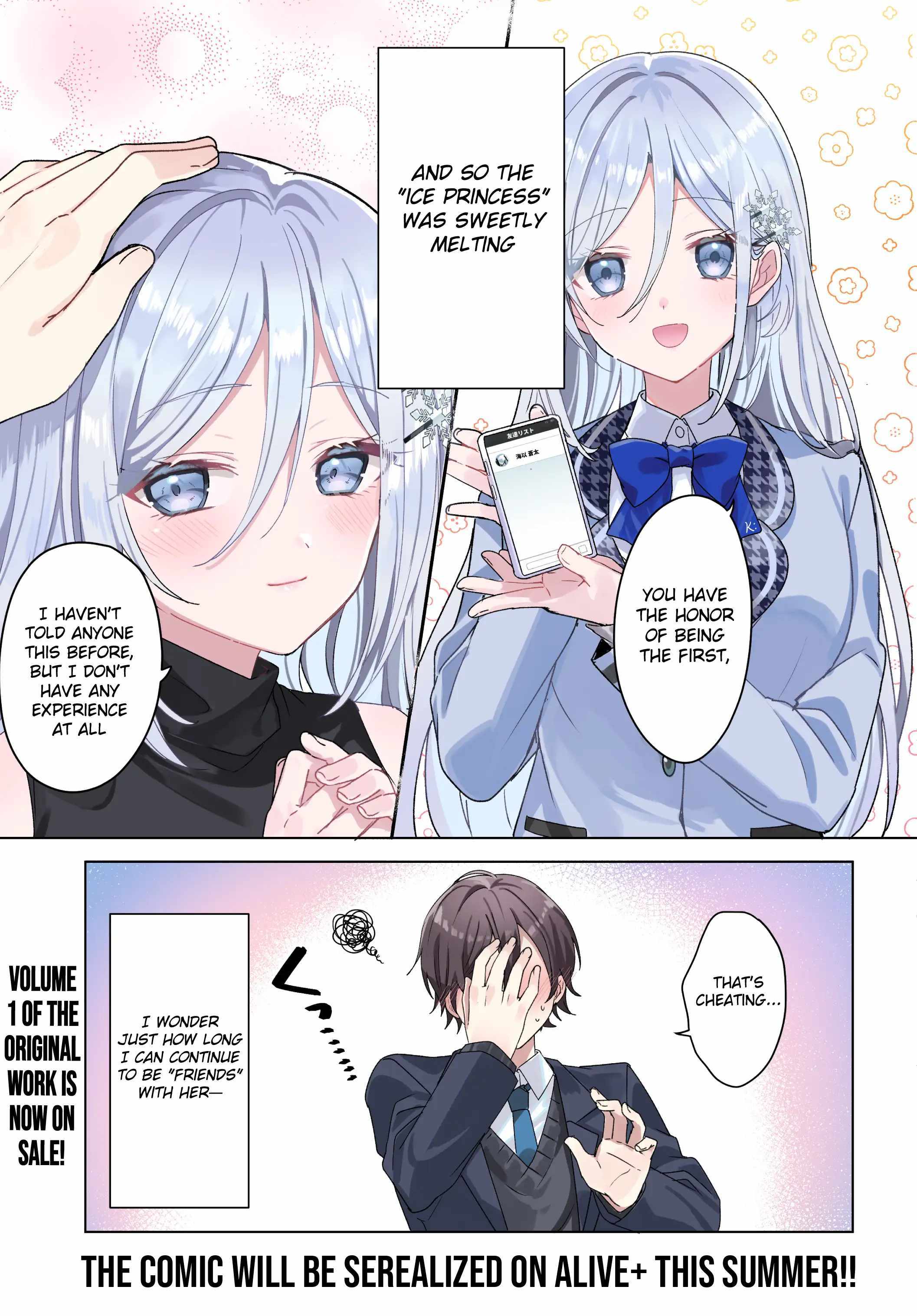 After helping “Ice Princess” from another school, I decided to start as a friend Chapter 0 page 5 - 
