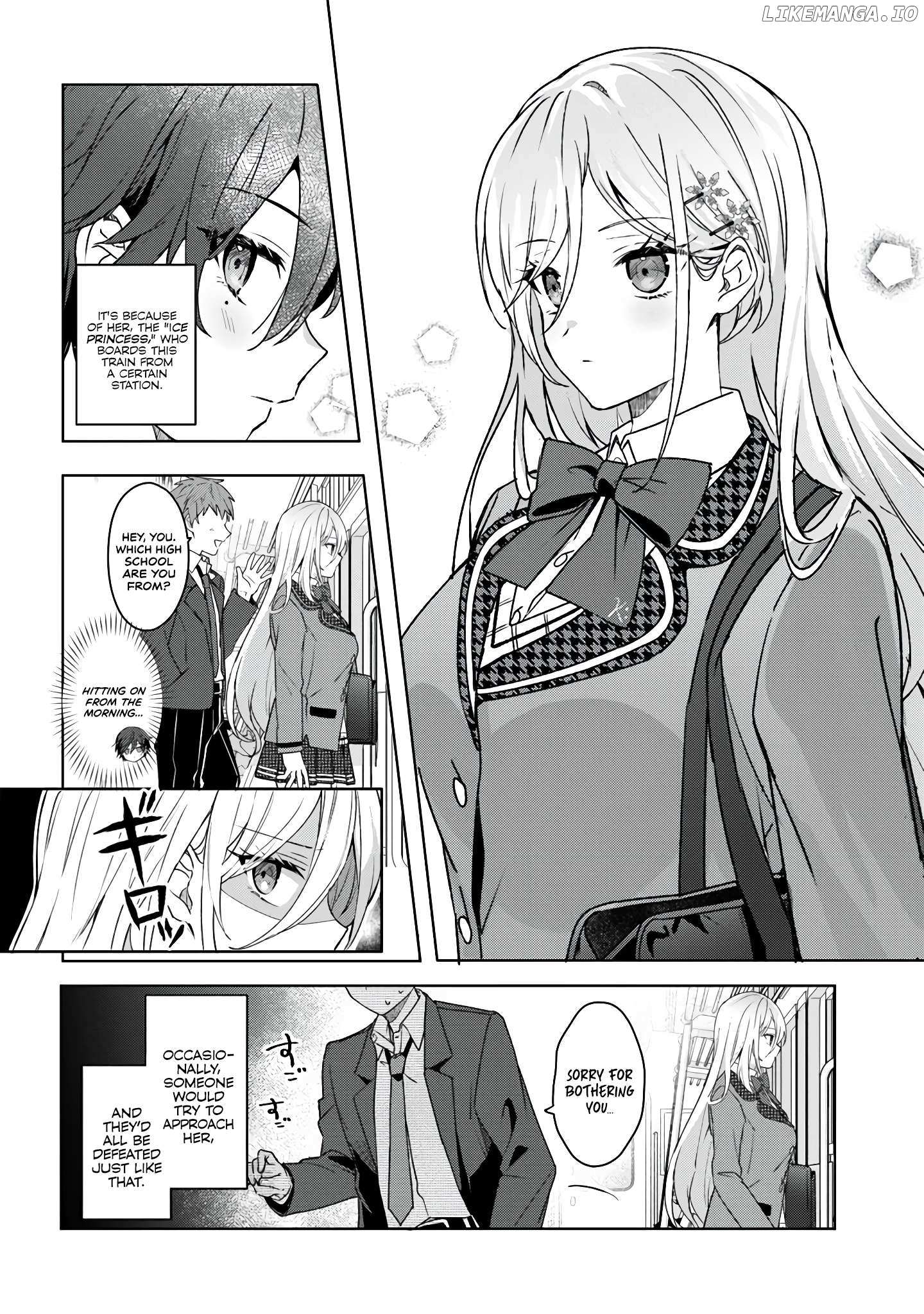 After helping “Ice Princess” from another school, I decided to start as a friend Chapter 1.1 page 4 - 