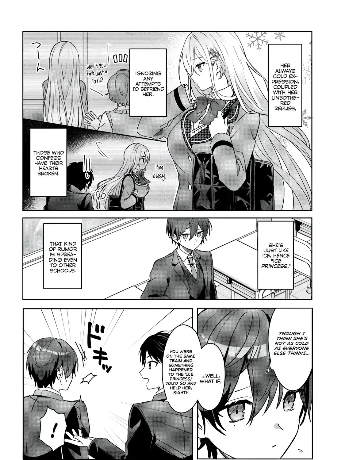 After Helping the "Ice Princess" from Another School, I Decided to Start as a Friend. Chapter 1 page 23 - 