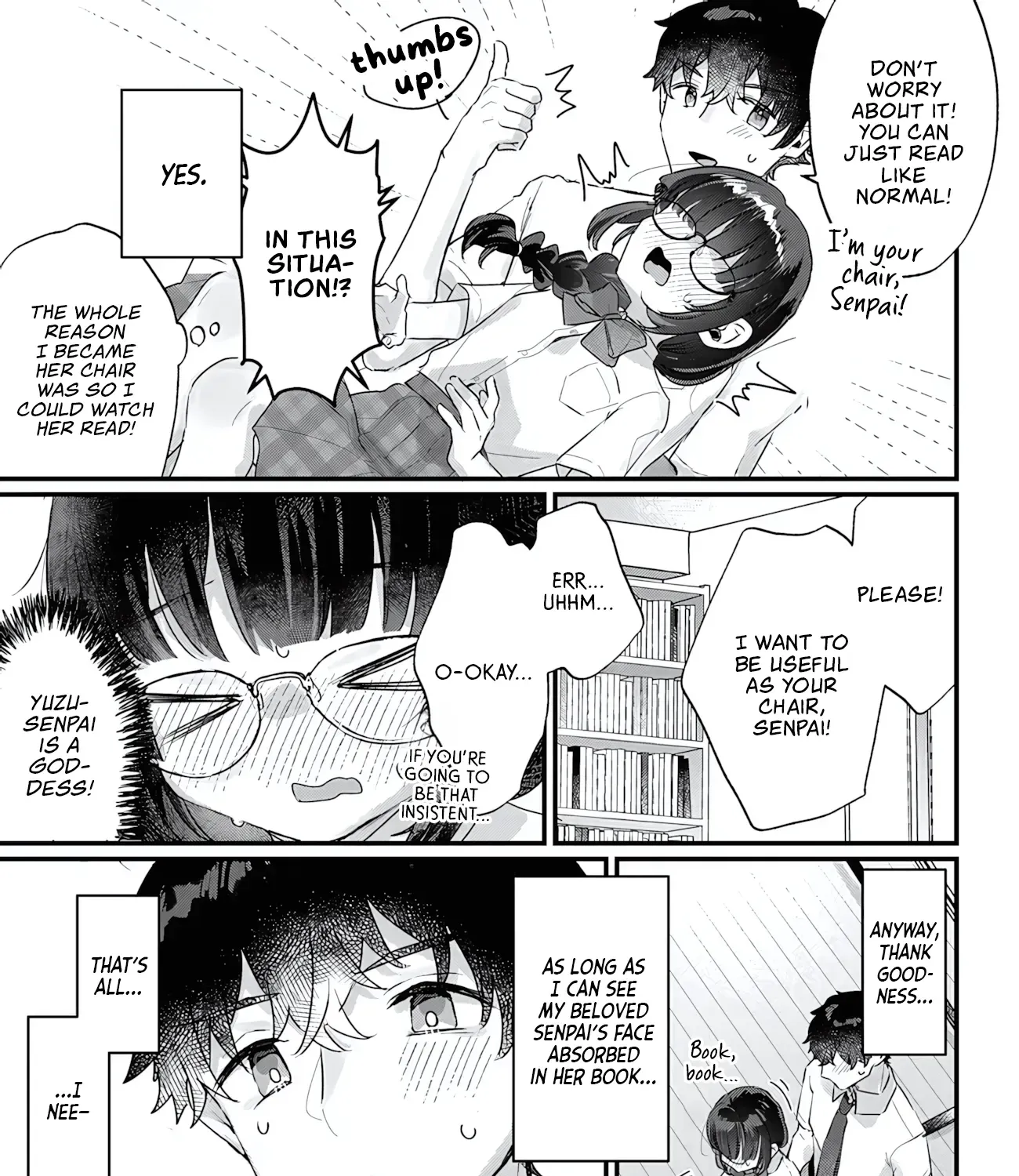 After I Let The Small And Cute Intellectual Senior Of The Literature Club Sit On My Lap, She Started Sitting There Every Day Chapter 1 page 33 - 