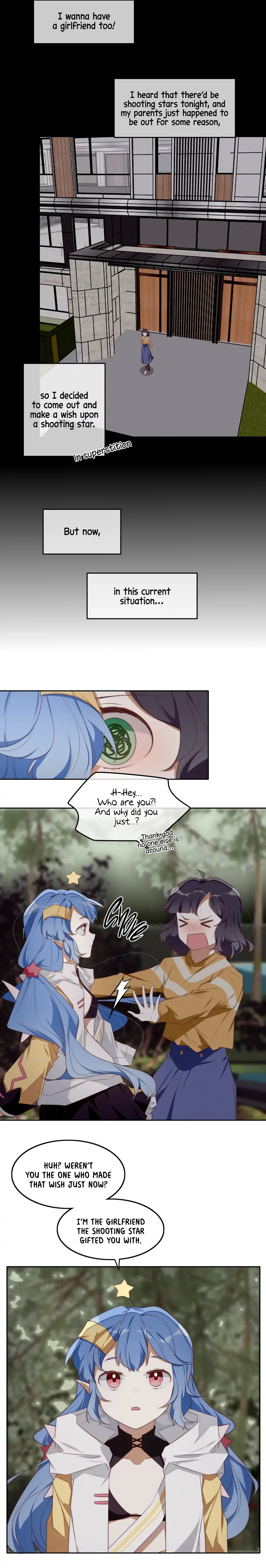 After Making a Wish, a Shooting Star Descended and Became a Spirit Chapter 1 page 6 - 