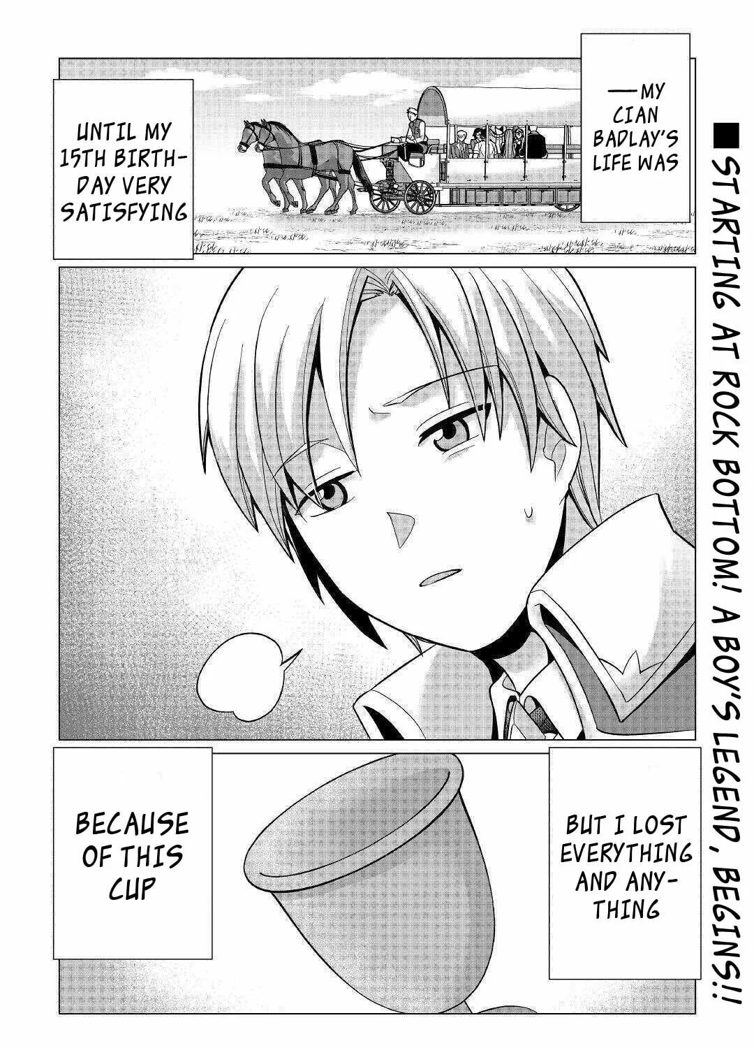 After Receiving the Sacred Item "Cup" That Can Only Produce Water, I Decided To Live Freely in Barren Land Chapter 1 page 1 - 