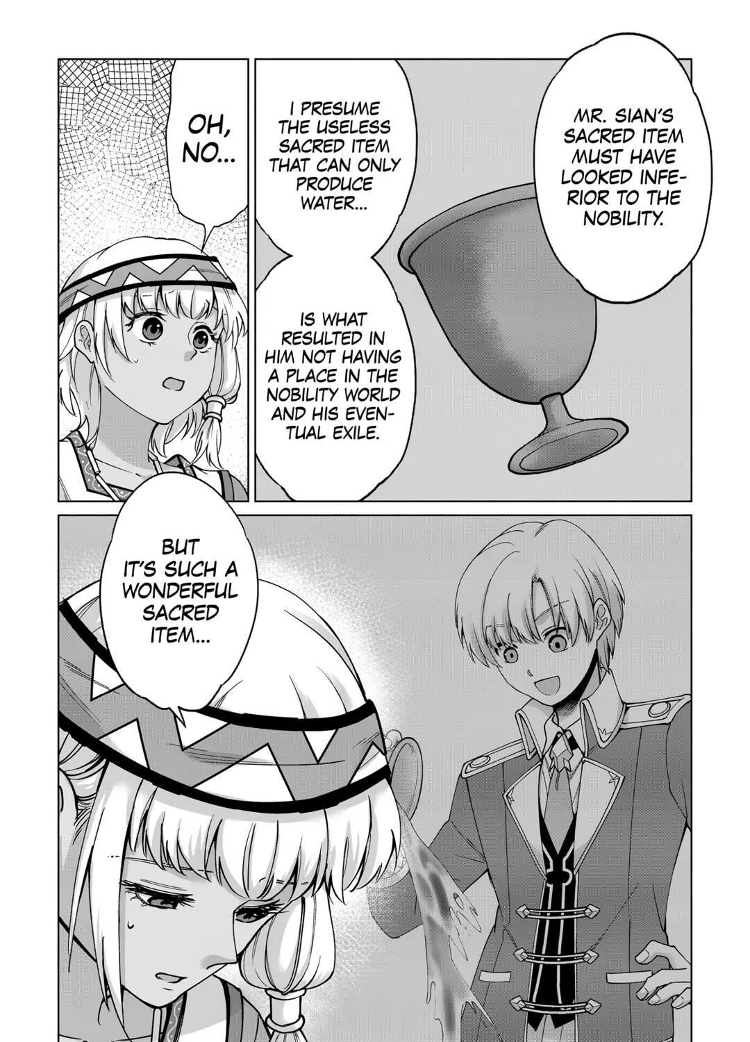 After Receiving the Sacred Item "Cup" That Can Only Produce Water, I Decided To Live Freely in Barren Land Chapter 29 page 27 - 