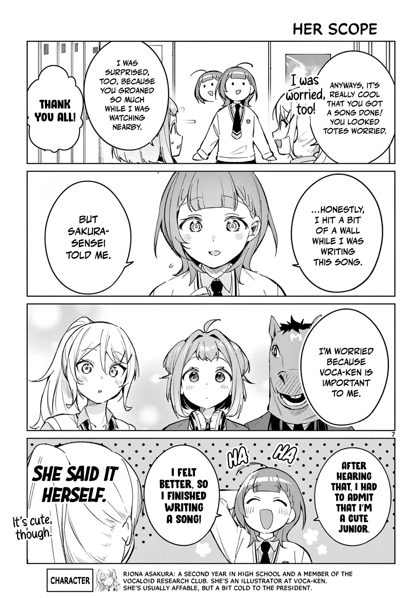 After-school at the Vocaloid Research Club Chapter 16 page 8 - 