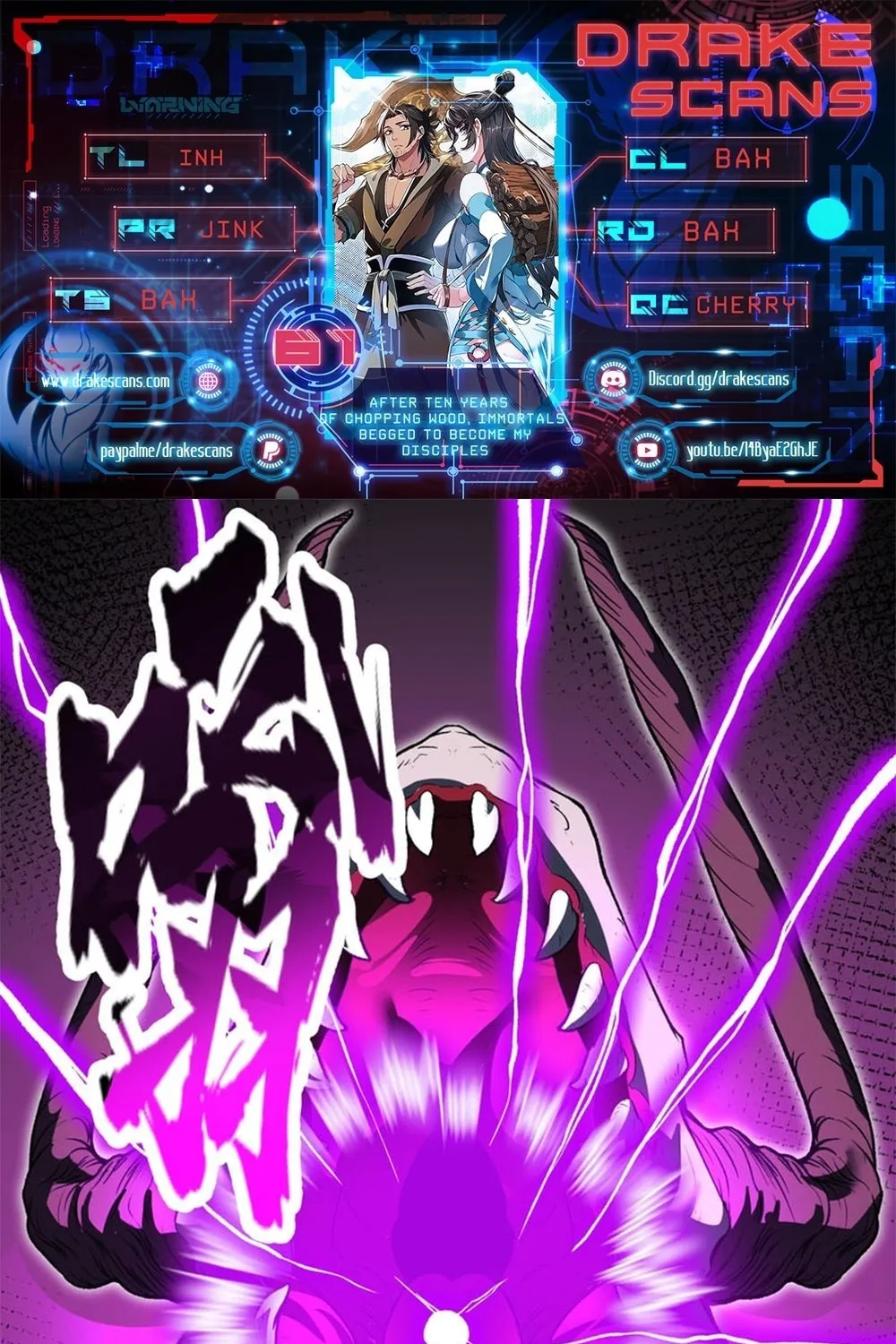 After Ten Years of Chopping Wood, Immortals Begged To Become My Disciples (Colored) Chapter 61 page 1 - 