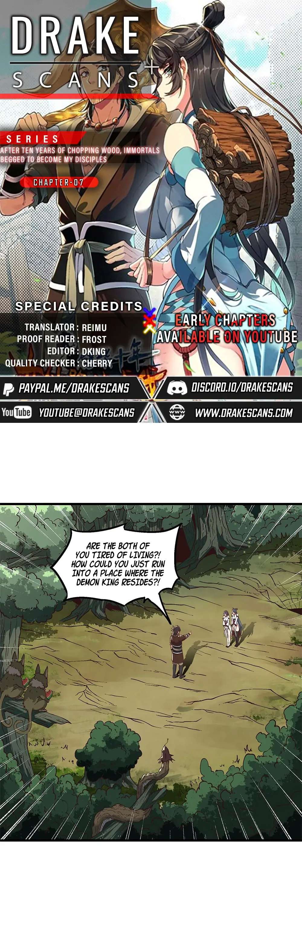 After Ten Years of Chopping Wood, Immortals Begged To Become My Disciples Chapter 7 page 1 - 