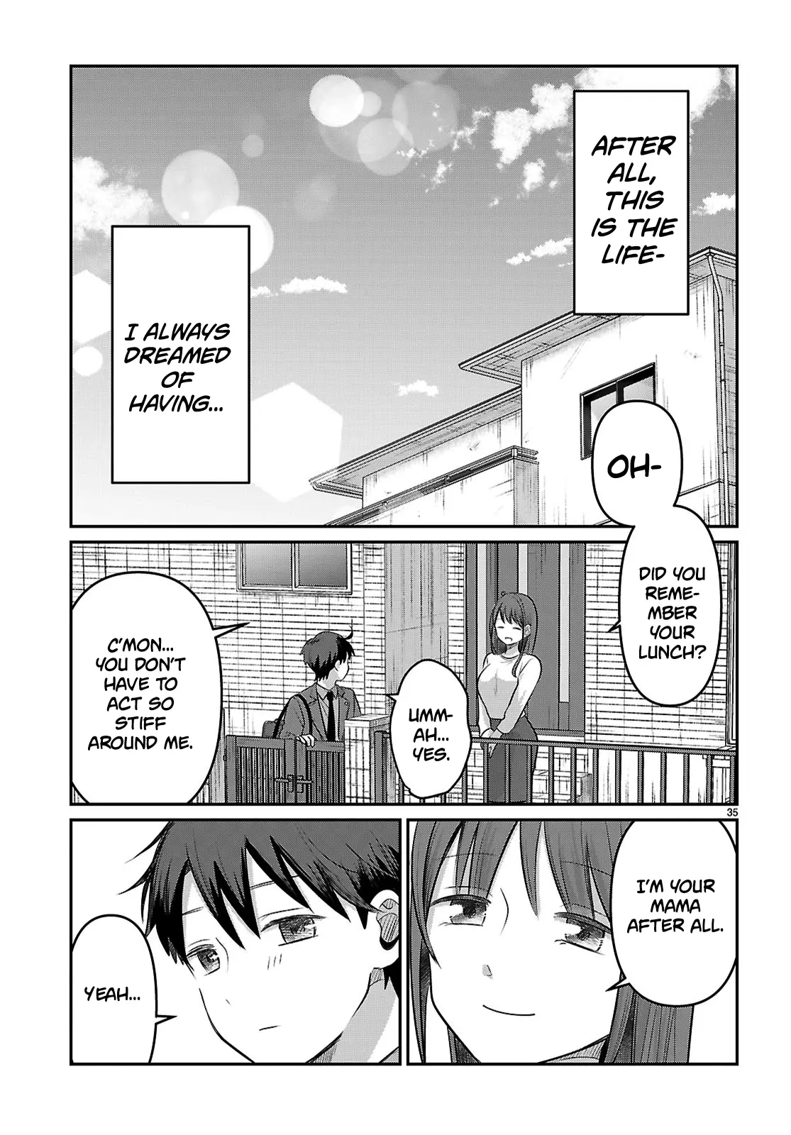 Ainosenbiki ~Mama Katsu Shitara Mama Ga Dekita Hanashi~ Chapter 2 page 35 - 