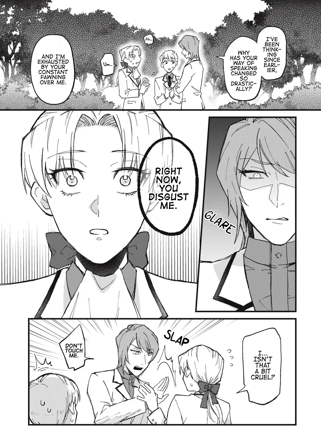 Aishite hoshi no wa ore janai no ni! BL game no akuyaku reisoku ni tensei shita no ni kirawarenakute komattemasu~ Chapter 1 page 44 - 