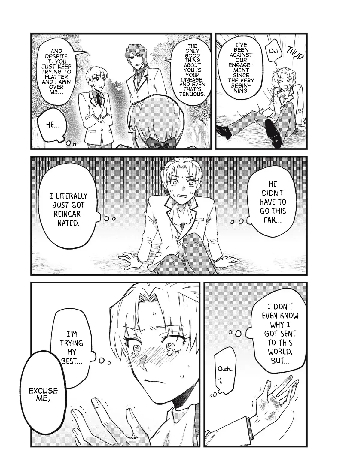 Aishite hoshi no wa ore janai no ni! BL game no akuyaku reisoku ni tensei shita no ni kirawarenakute komattemasu~ Chapter 1 page 46 - 