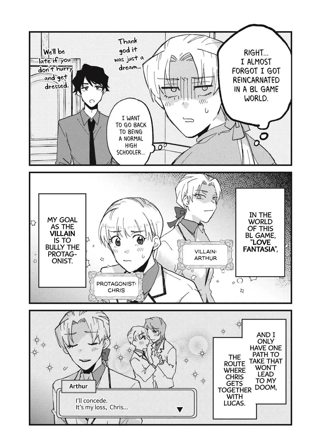 Aishite hoshi no wa ore janai no ni! BL game no akuyaku reisoku ni tensei shita no ni kirawarenakute komattemasu~ Chapter 2 page 6 - 