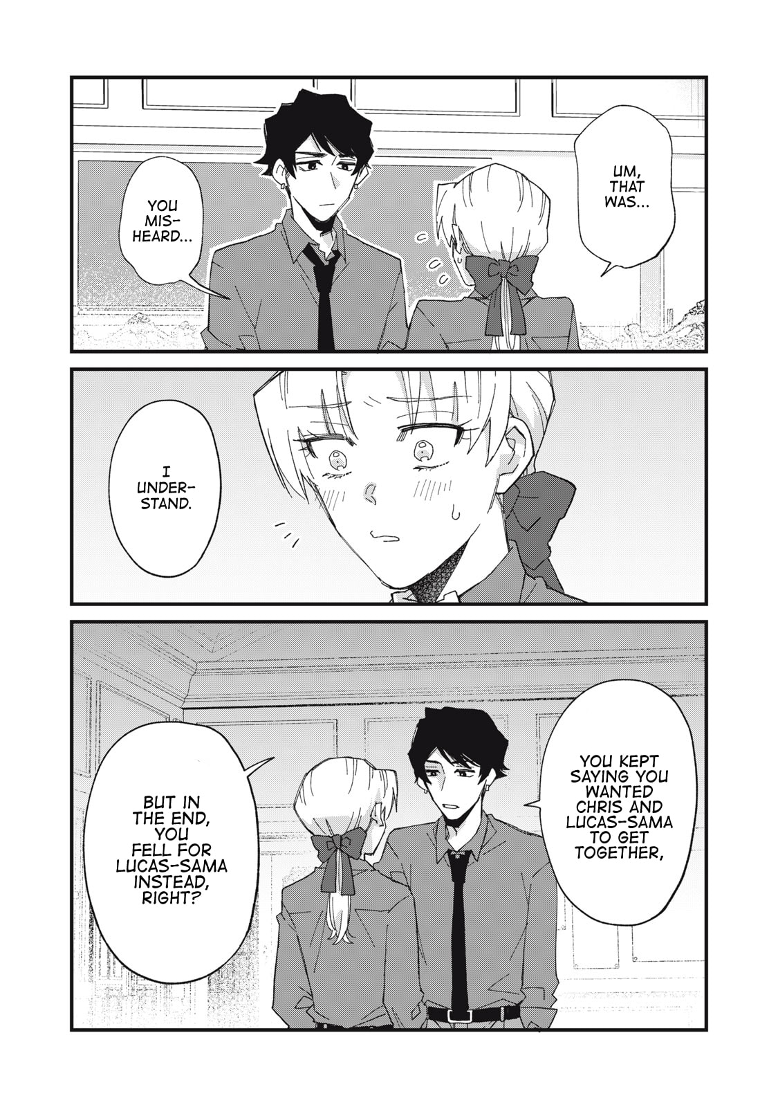 Aishite hoshi no wa ore janai no ni! BL game no akuyaku reisoku ni tensei shita no ni kirawarenakute komattemasu~ Chapter 6 page 11 - 