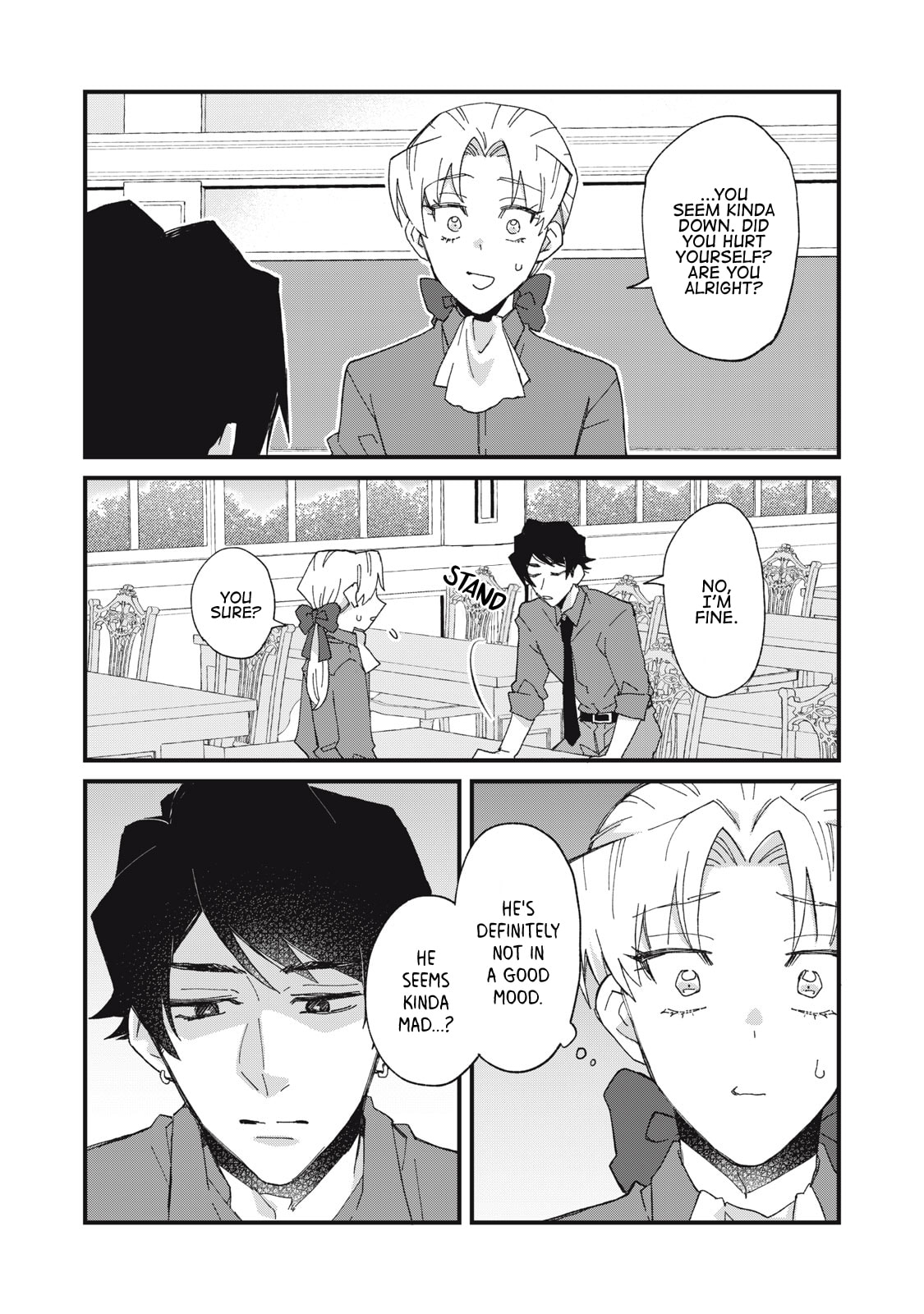 Aishite hoshi no wa ore janai no ni! BL game no akuyaku reisoku ni tensei shita no ni kirawarenakute komattemasu~ Chapter 6 page 8 - 