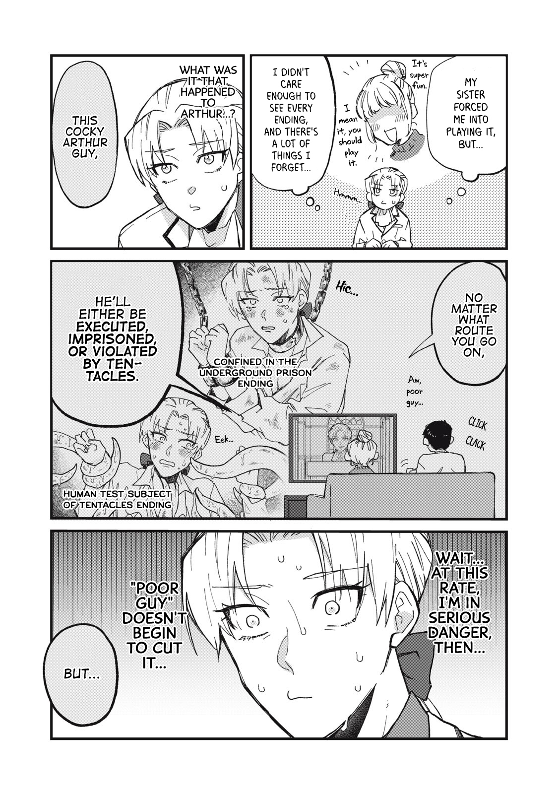 Aishite Hoshi no wa Ore Janai no ni! ~BL Game no Akuyaku Reisoku ni Tenseishita no ni Kirawarenakute Komattemasu~ Chapter 1 page 14 - 