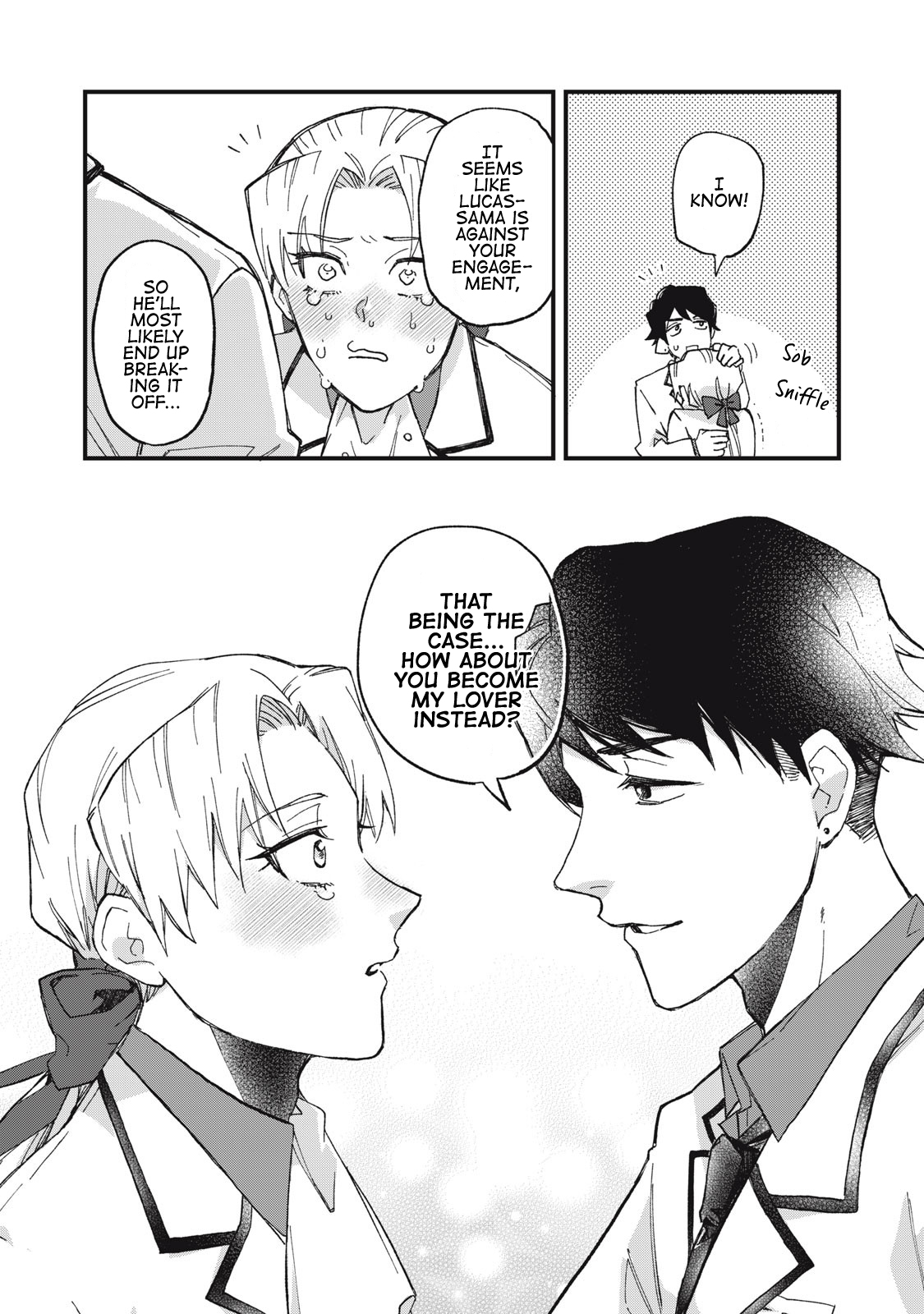 Aishite Hoshi no wa Ore Janai no ni! ~BL Game no Akuyaku Reisoku ni Tenseishita no ni Kirawarenakute Komattemasu~ Chapter 1 page 32 - 