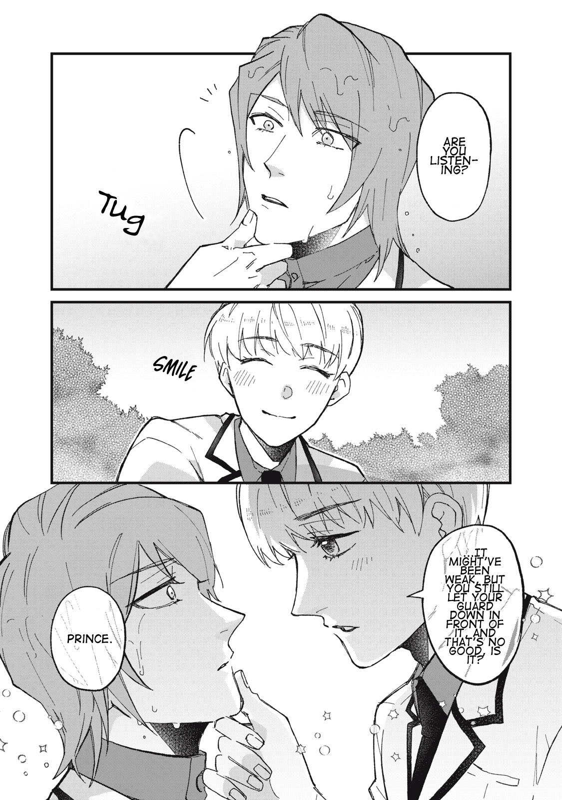 Aishite Hoshi no wa Ore Janai no ni! ~BL Game no Akuyaku Reisoku ni Tenseishita no ni Kirawarenakute Komattemasu~ Chapter 2 page 28 - 