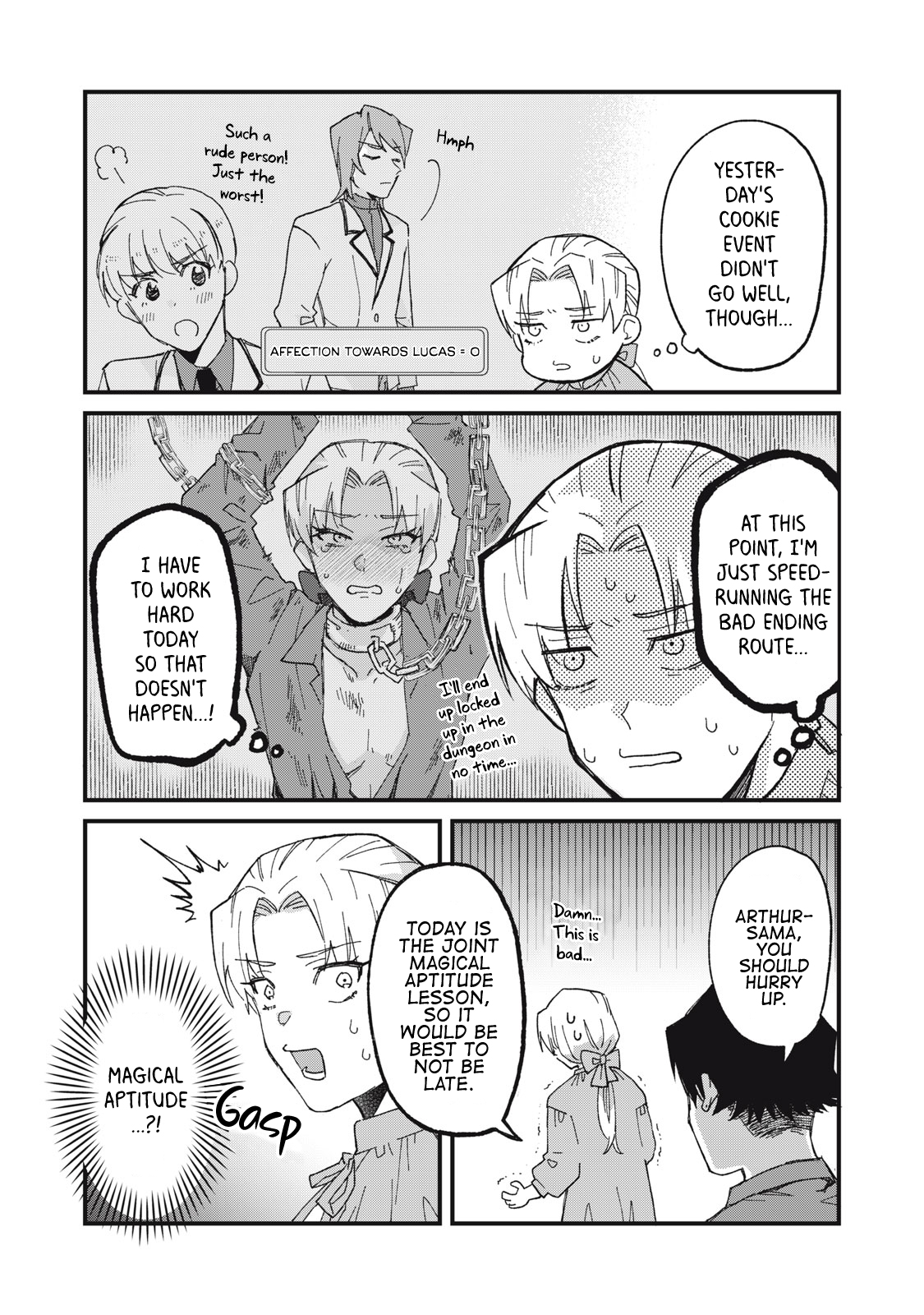 Aishite Hoshi no wa Ore Janai no ni! ~BL Game no Akuyaku Reisoku ni Tenseishita no ni Kirawarenakute Komattemasu~ Chapter 2 page 4 - 