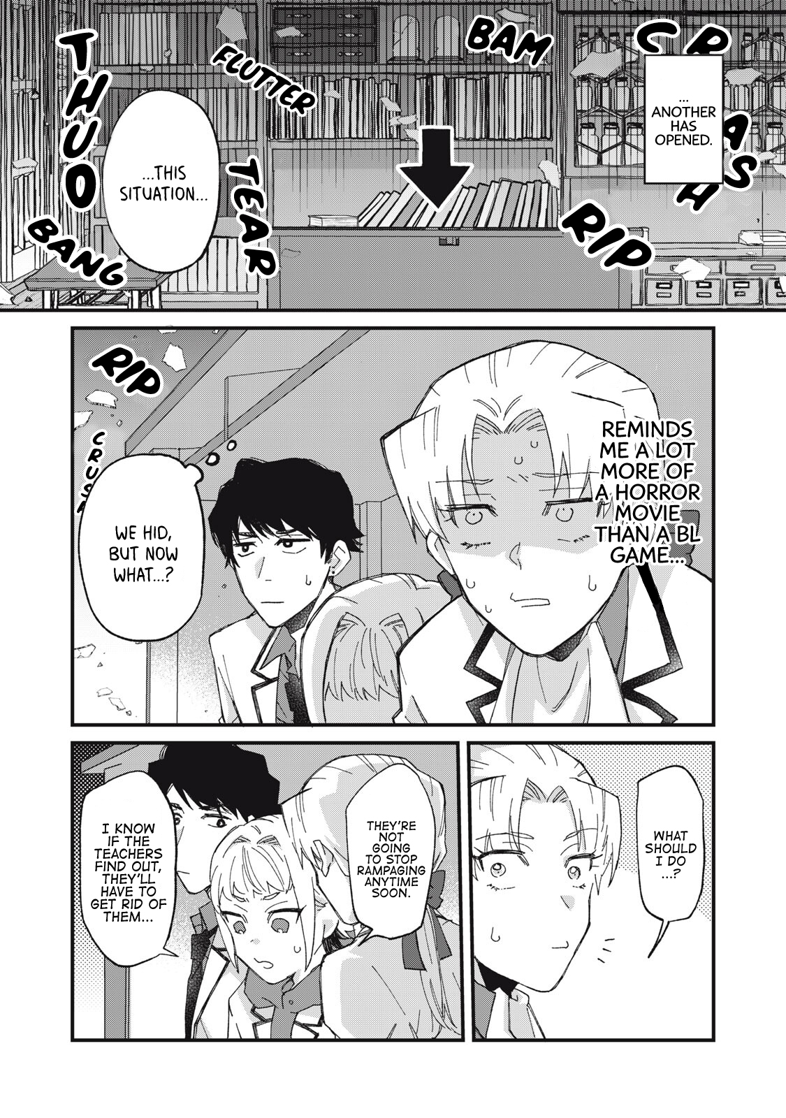 Aishite Hoshi no wa Ore Janai no ni! ~BL Game no Akuyaku Reisoku ni Tenseishita no ni Kirawarenakute Komattemasu~ Chapter 4 page 2 - 