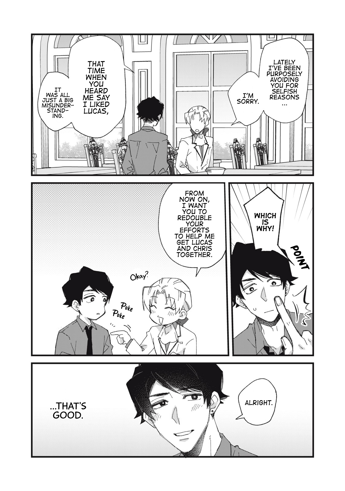 Aishite Hoshi no wa Ore Janai no ni! ~BL Game no Akuyaku Reisoku ni Tenseishita no ni Kirawarenakute Komattemasu~ Chapter 7 page 23 - 