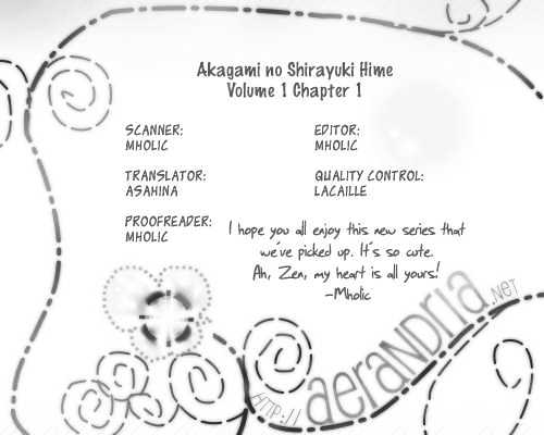 Akagami No Shirayukihime Chapter 1 page 1 - 