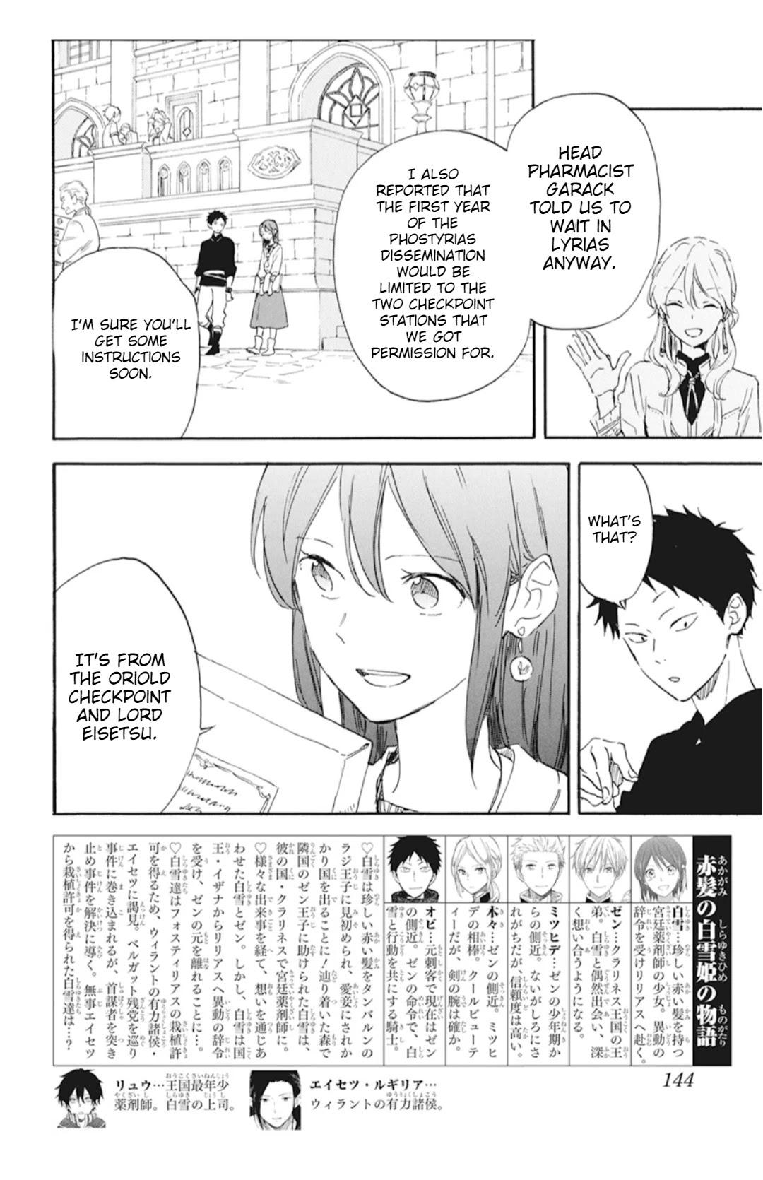 Akagami No Shirayukihime Chapter 128 page 3 - 