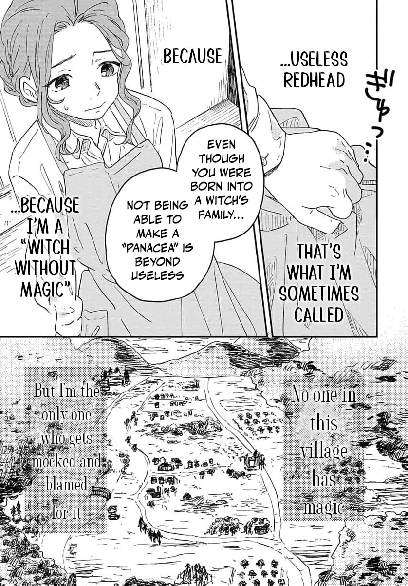 "Akage no Yakutatazu" to Kubi ni Natta Maryoku Nashi no Majo desu ga, "Yakusou no Chishiki ga Hanpanai!" to Ouritsu Kenkyuujo ni Soku Saiyou Saremashita Chapter 1 page 6 - 