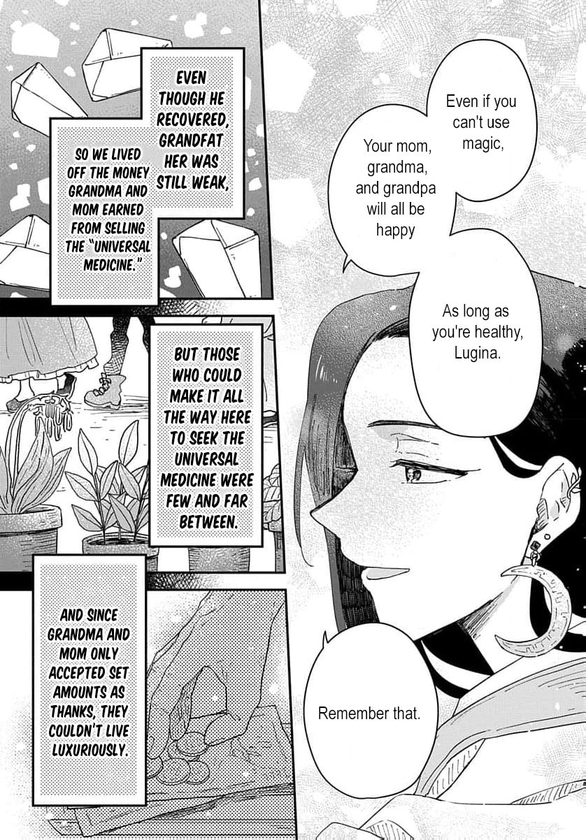 "Akage no Yakutatazu" to Kubi ni Natta Maryoku Nashi no Majo desu ga, "Yakusou no Chishiki ga Hanpanai!" to Ouritsu Kenkyuujo ni Soku Saiyou Saremashita Chapter 2 page 11 - 