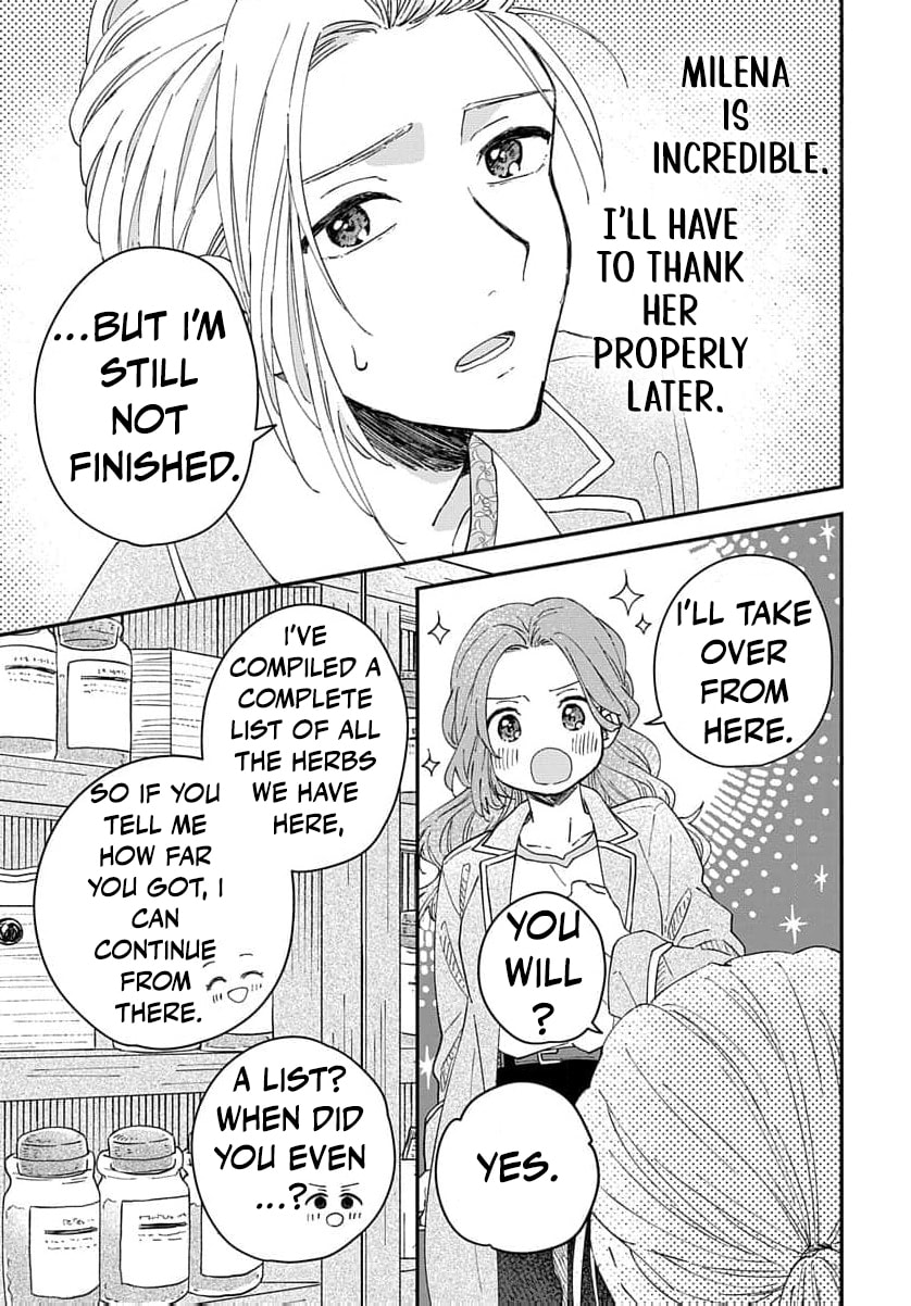 "Akage no Yakutatazu" to Kubi ni Natta Maryoku Nashi no Majo desu ga, "Yakusou no Chishiki ga Hanpanai!" to Ouritsu Kenkyuujo ni Soku Saiyou Saremashita Chapter 9 page 32 - 