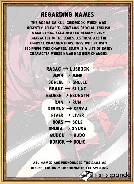 Akame Ga Kill! Chapter 50 page 1 - 