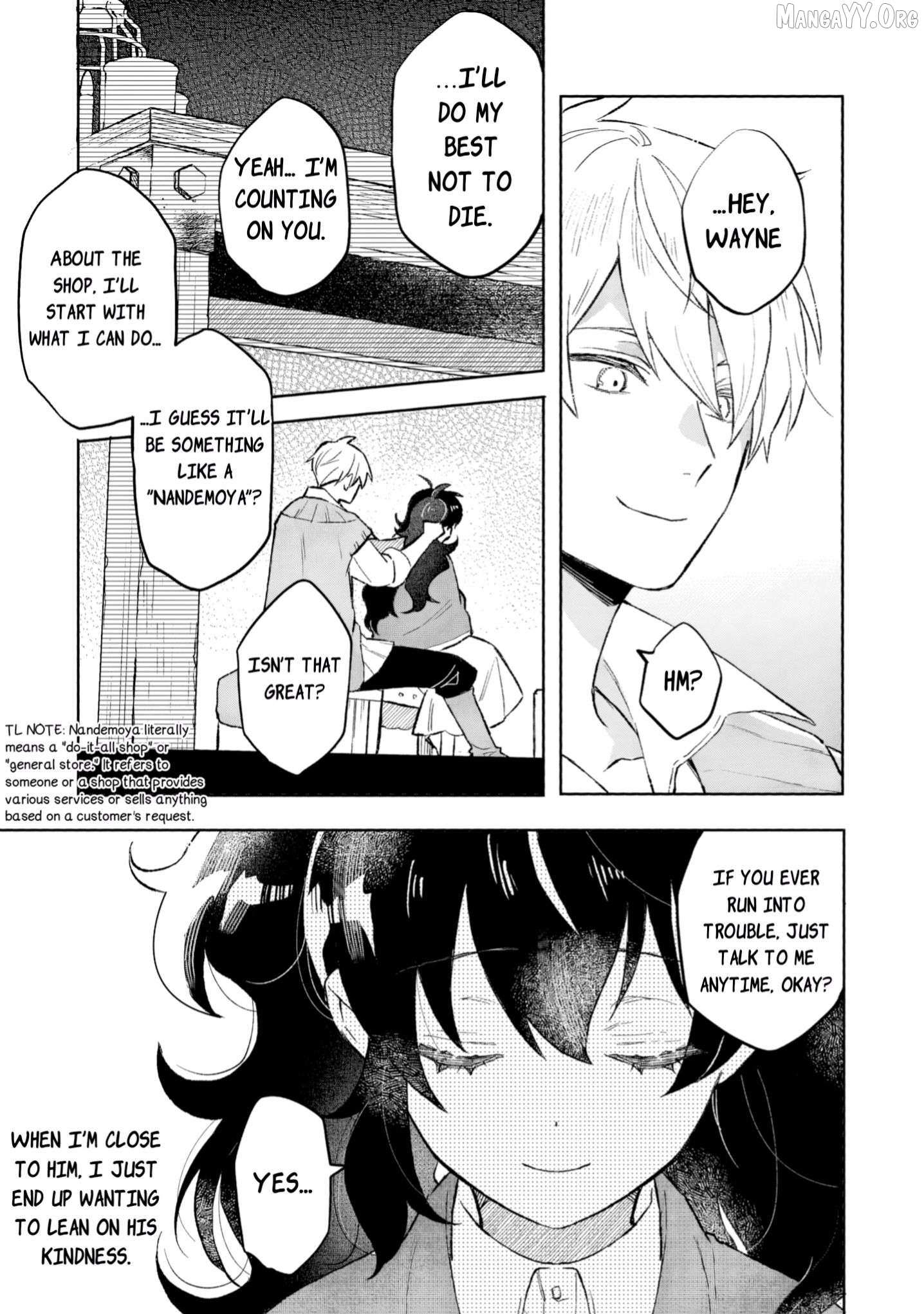 Akatsuki No Majo Reishi Wa Jiyu Ni Ikitai Mao Tobatsu o Oeta Node, Nonbiri O Mise O Hirakimasu Chapter 11 page 12 - 