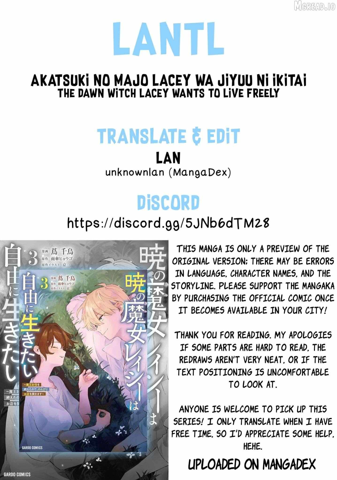 Akatsuki No Majo Reishi Wa Jiyu Ni Ikitai Mao Tobatsu o Oeta Node, Nonbiri O Mise O Hirakimasu Chapter 12 page 23 - 