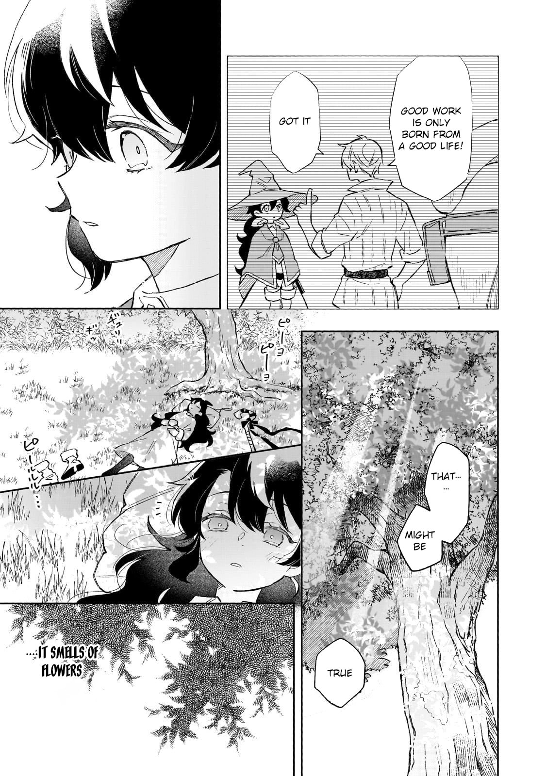 Akatsuki No Majo Reishi Wa Jiyu Ni Ikitai Mao Tobatsu o Oeta Node, Nonbiri O Mise O Hirakimasu Chapter 14 page 11 - 