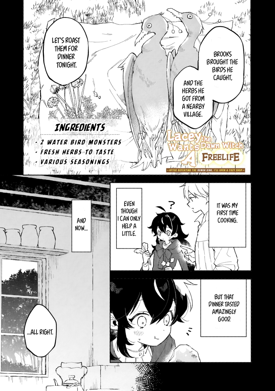 Akatsuki No Majo Reishi Wa Jiyu Ni Ikitai Mao Tobatsu o Oeta Node, Nonbiri O Mise O Hirakimasu Chapter 8 page 2 - 